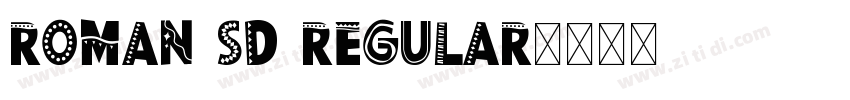 Roman SD Regular字体转换